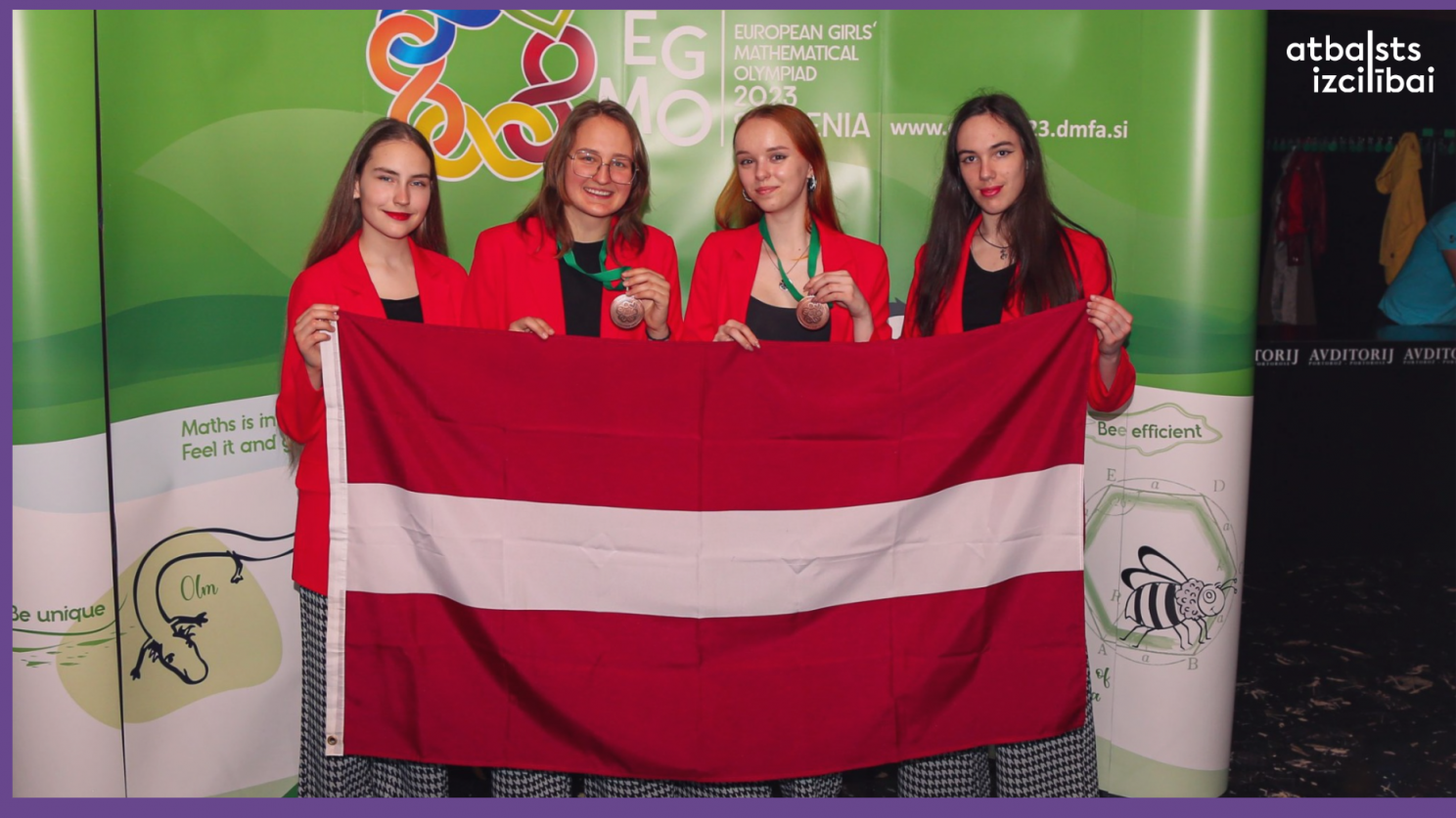 Latvijas komandai 2 bronzas medaļas Eiropas meiteņu matemātikas olimpiādē (EGMO)
