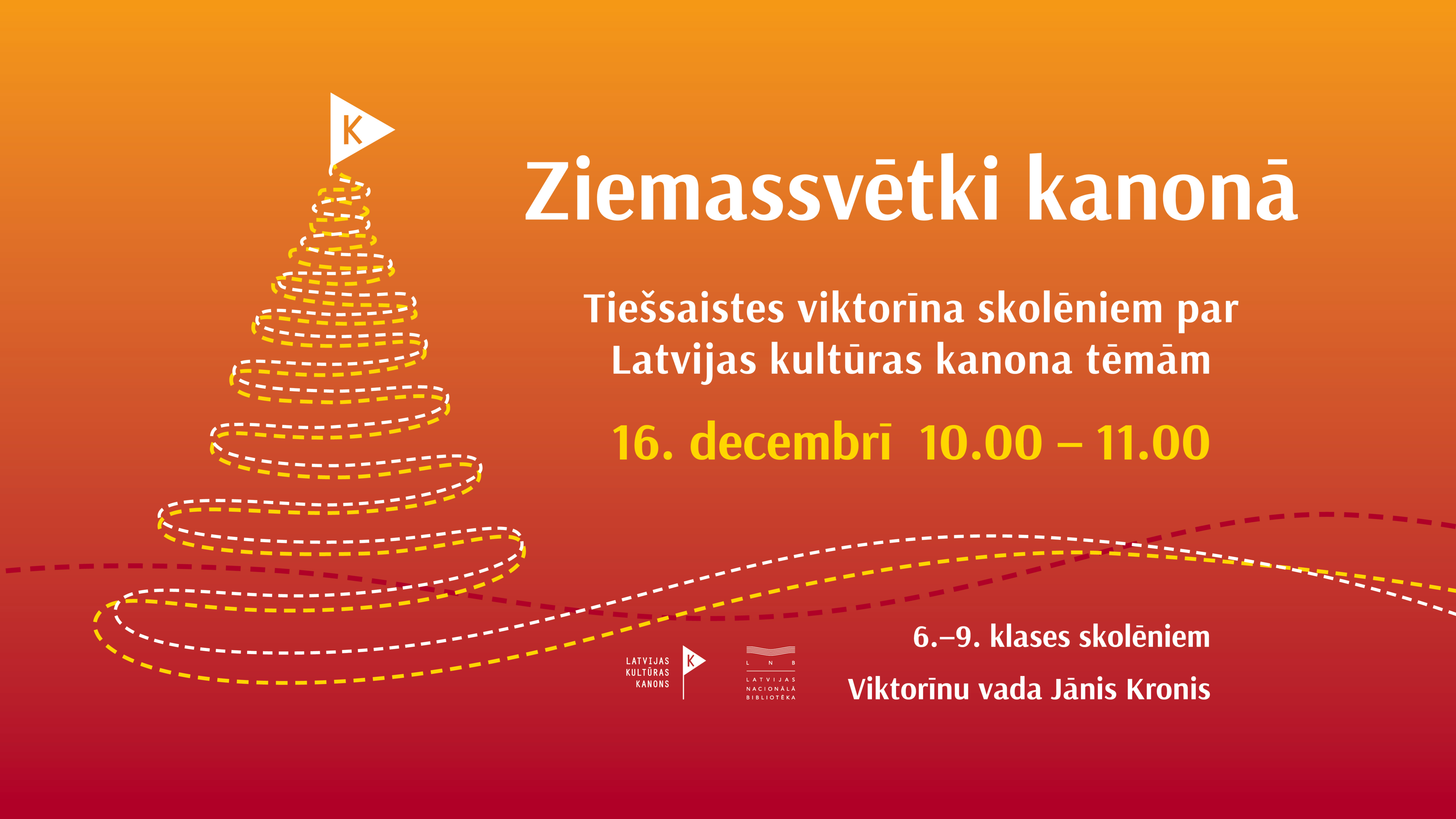 "Ziemassvētki kanonā" – tiešsaistes viktorīna skolēniem par Latvijas kultūras kanona tēmām