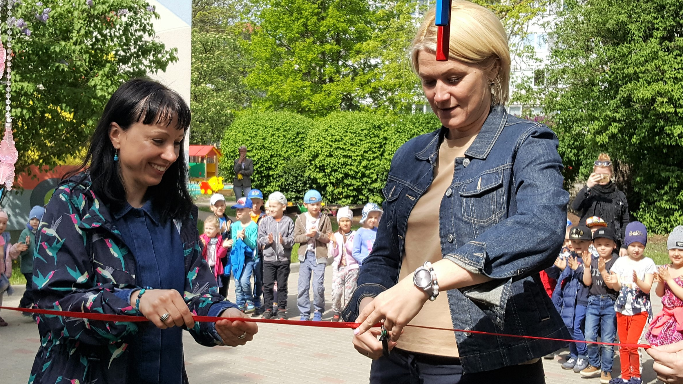 Rīgas 5.pirmsskolas izglītības iestādē “Čiekuriņš” tiek atklāts "Skaņu dārzs"