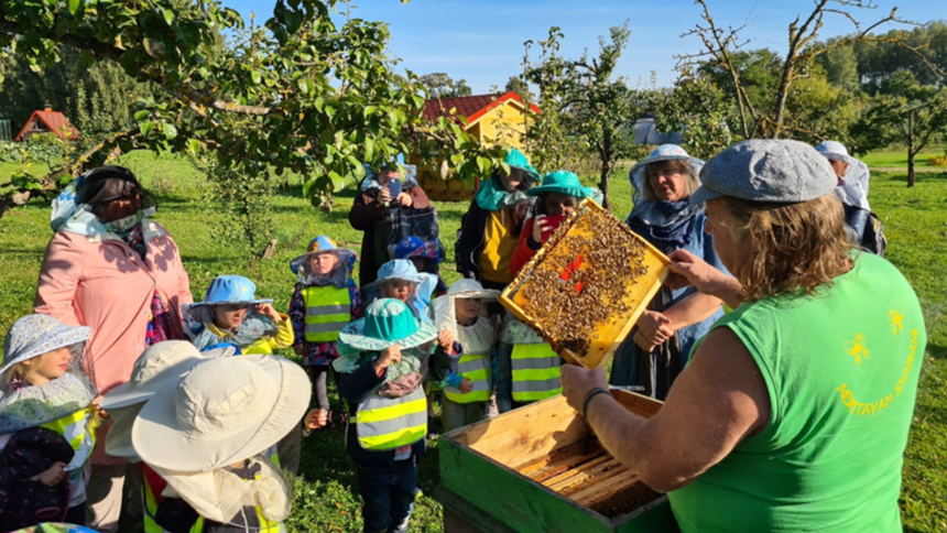 Rīgas pirmsskolas izglītības iestādes “Pūcīte”  projekts “Pa bitītes celiņu”