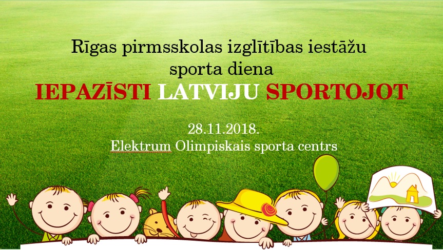 Tradicionālā Rīgas pirmsskolas izglītības iestāžu sporta diena notiks 28.novembrī