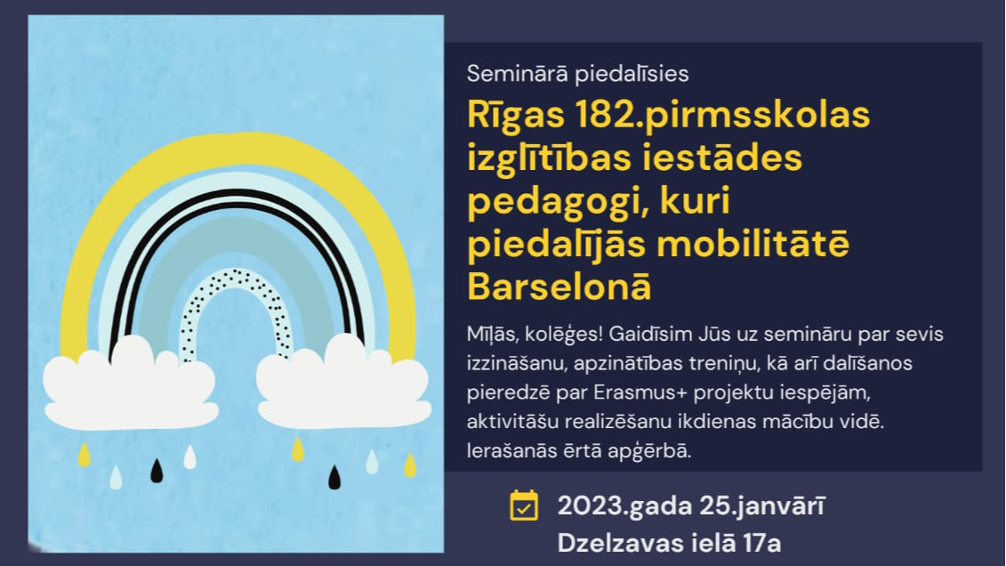 Rīgas 182. pirmsskolas izglītības iestāde realizēja Erasmus+ programmas projektu