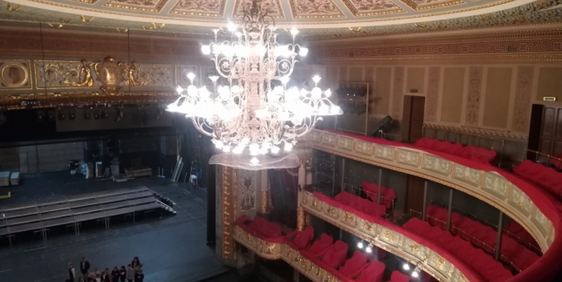 Rīgas Rīnūžu vidusskolas skolēni apmeklē pasākumu “Mūzika un profesija”