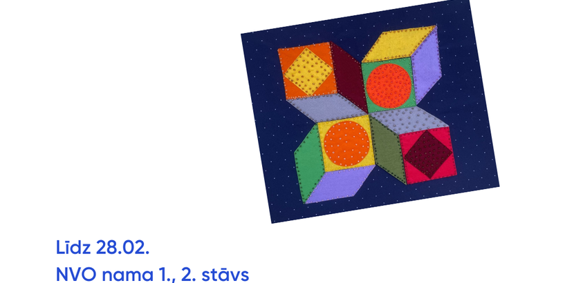 NVO namā skatāma tekstilgleznu izstāde “Dimensijas”