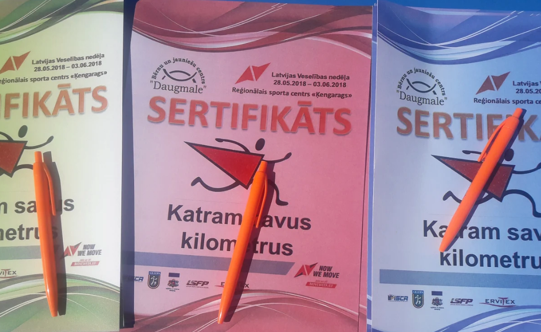 Notikušas sportiskas aktivitātes bērniem un jauniešiem "Katram savus kilometrus"