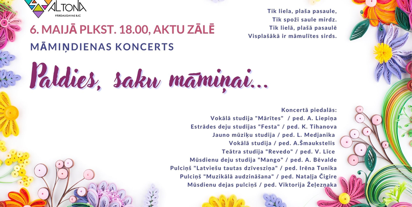 Māmiņdienas koncerts "Paldies, saku māmiņai..."