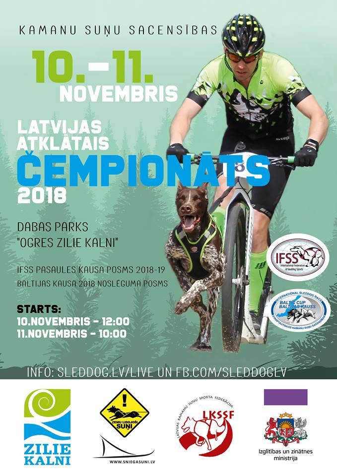 Mēnesis līdz Pasaules kausa posmam kamanu suņu sportā 