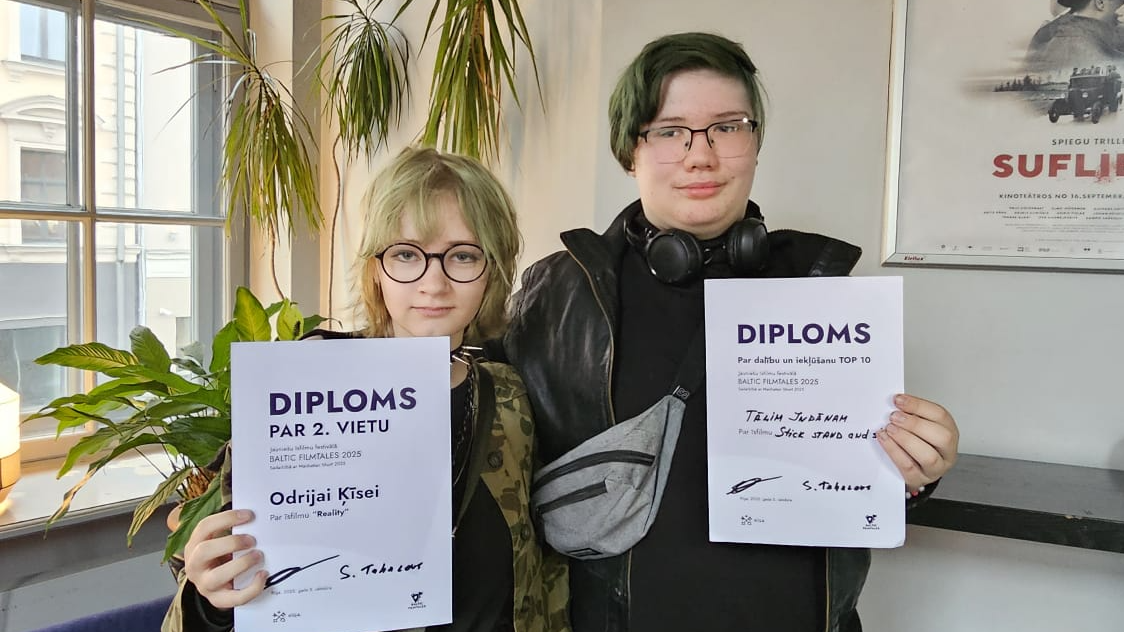 RTJN “Annas 2” datorgrafikas audzēkņi gūst panākumus festivālā Baltic FilmTales 2025 