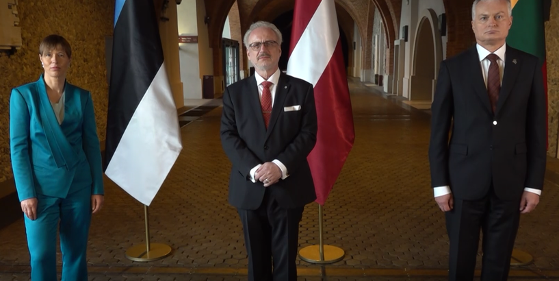 Triju Baltijas valstu prezidentu kopīgā paziņojuma video