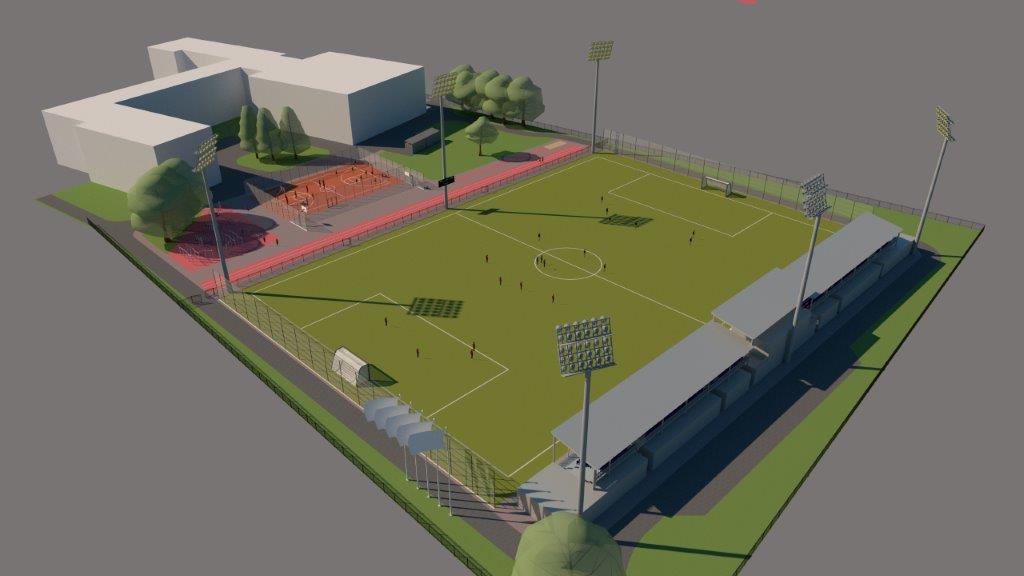 Pie Rīgas 75. vidusskolas plāno izbūvēt jaunu futbola stadionu un laukumu ar dažādām aktīvās atpūtas iespējām