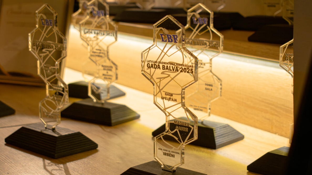 Rīgas badmintonisti - Latvijas Badmintona federācijas Gada balvas ieguvēji