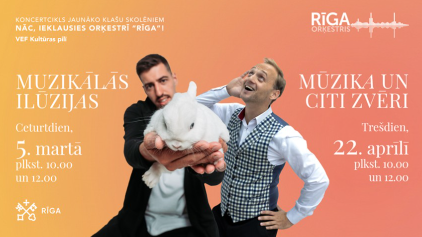 Mūzika, triki un citi zvēri: sākas koncertsarunu cikls skolēniem “Nāc, ieklausies Orķestrī “Rīga”!”