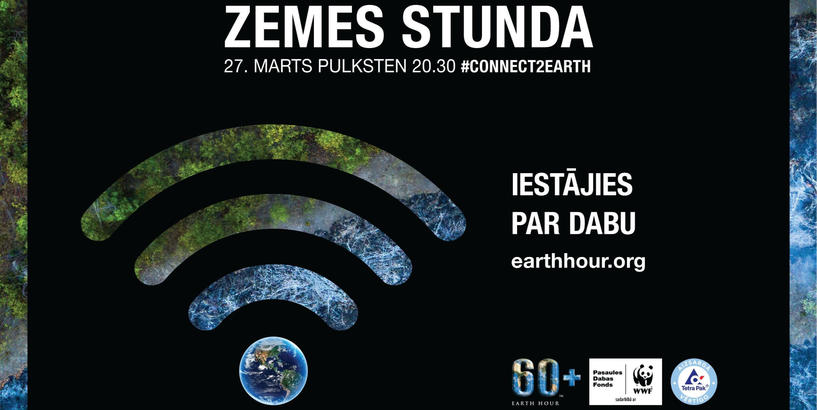 Aicinām atbalstīt akciju "Zemes stunda"
