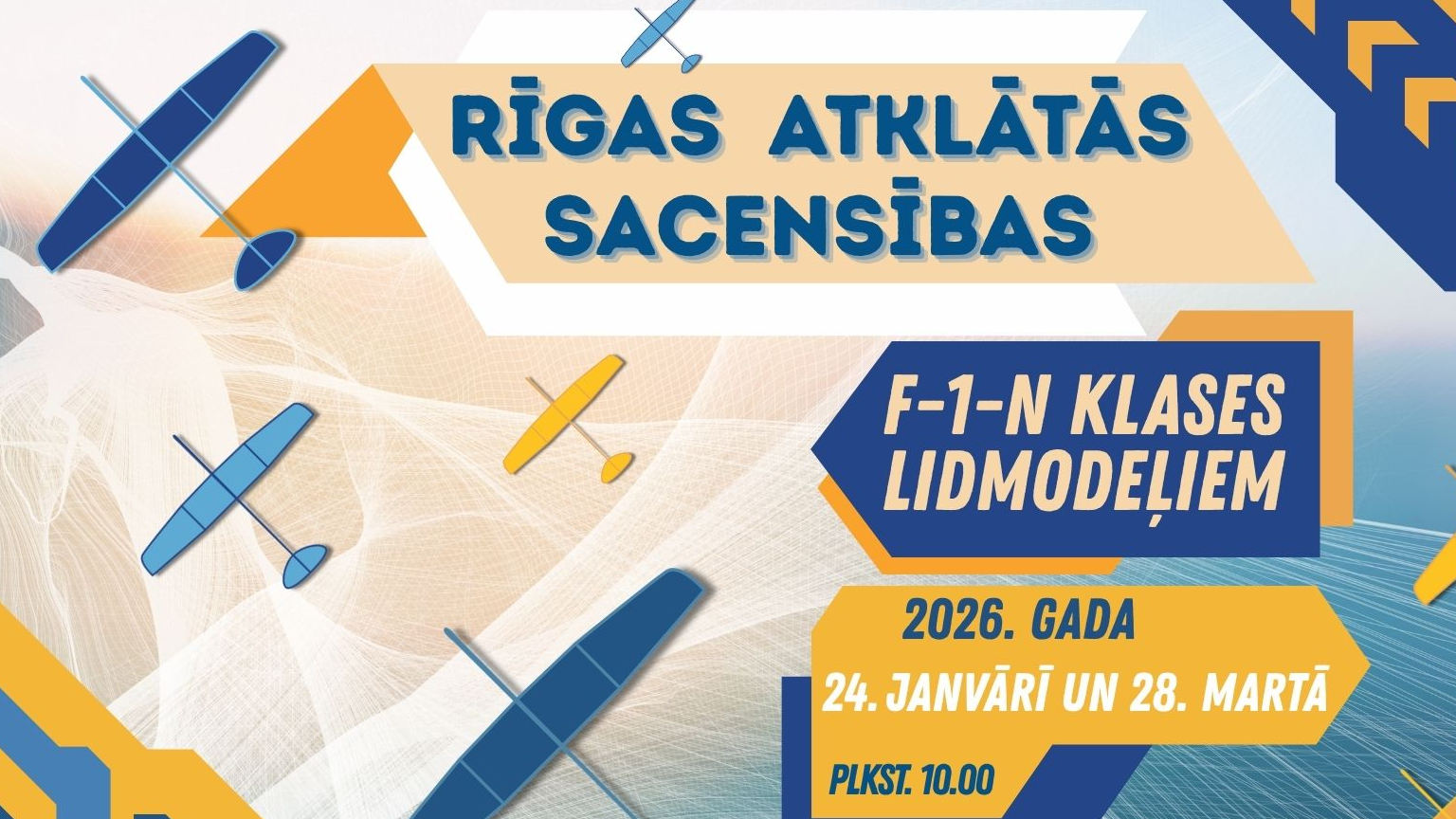 Noslēgušās lidmodeļu sacensības F-1-N modeļu klasēs