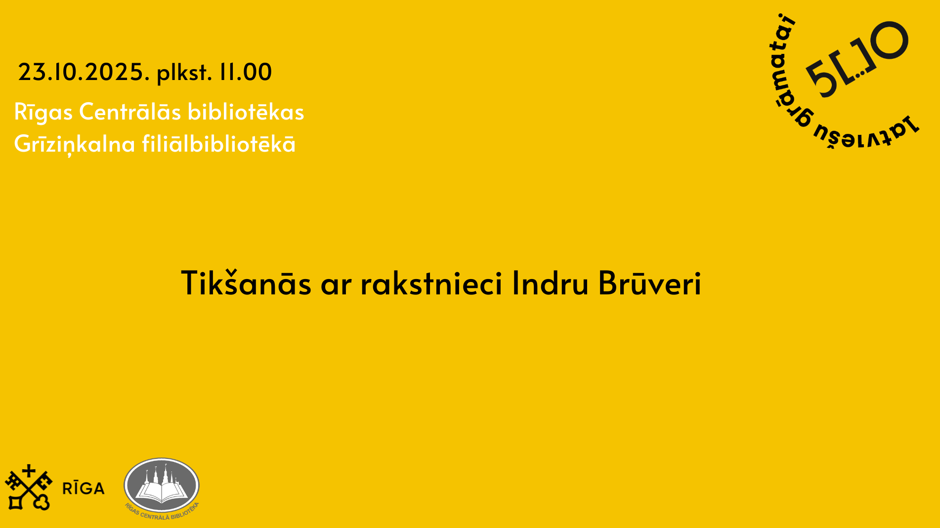 Tikšanās ar dzejnieci un tulkotāju Indru Brūveri un rakstnieci Dženu Andersoni