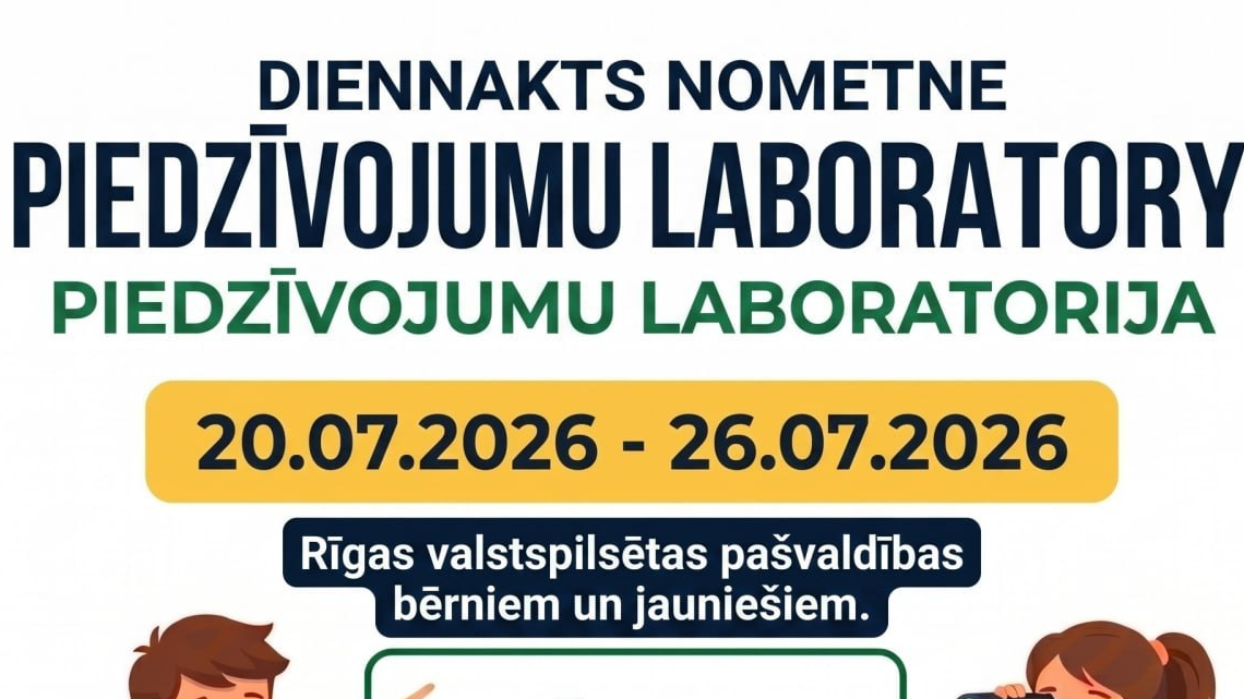 Vasaras nometne "Piedzīvojumu laboratorija"