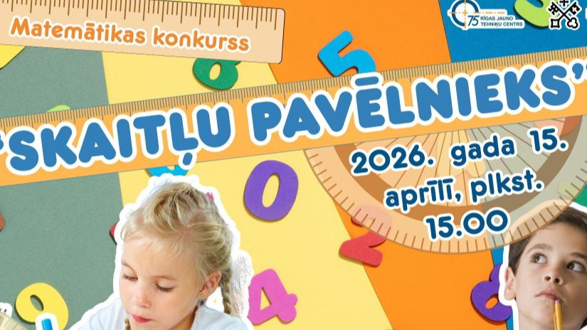 Aprīlī norisināsies matemātikas konkurss “Skaitļu pavēlnieks”