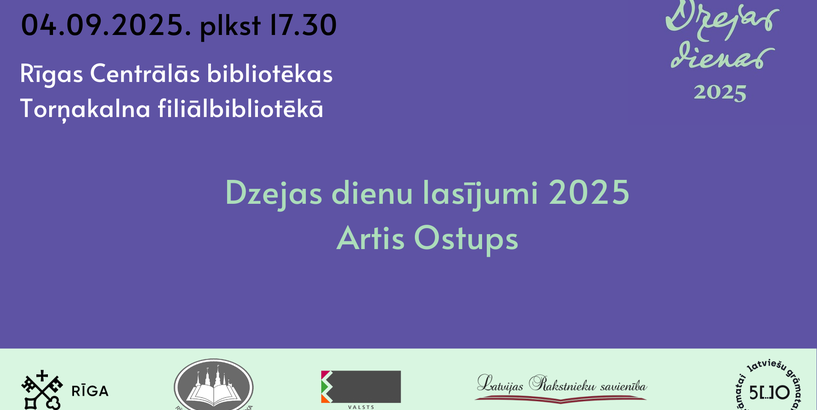 Dzejas dienas 2025. Artis Otups
