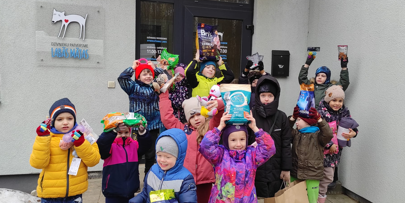 Ciemošanās dzīvnieku patversmē “Labās mājas”