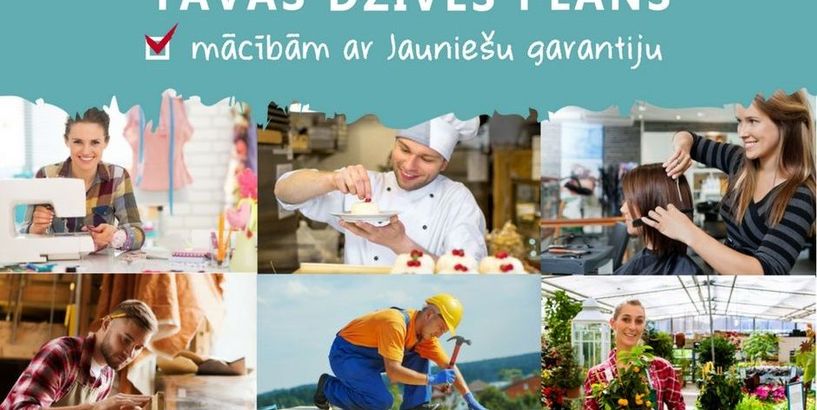 Izsludināta Jauniešu garantijas papildu uzņemšana 30 profesijās