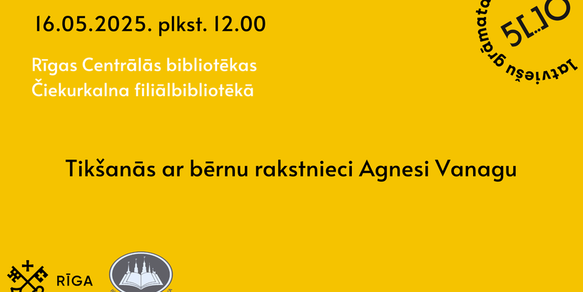 Tikšanās ar bērnu grāmatu autori Agnesi Vanagu