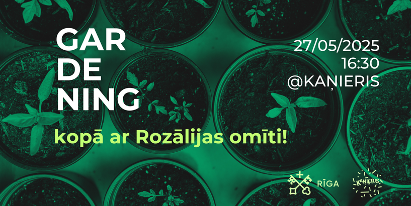 Stādām kopā ar jauniešiem un Rozālijas omīti 