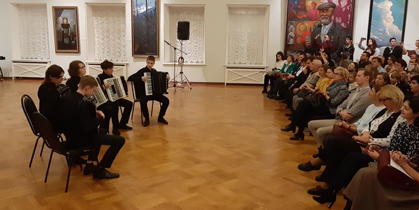 Akordeonistu ansambļu koncerts un meistarklases Maskavā