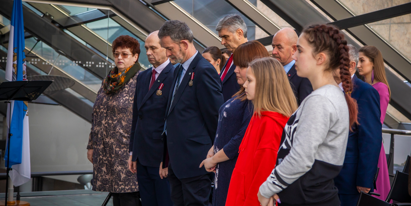 Rīgas domē atzīmē barikāžu gadadienu