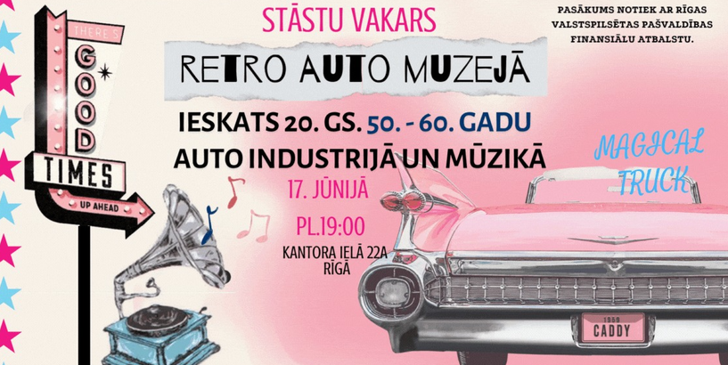 Stāstu vakars Retro auto muzejā  