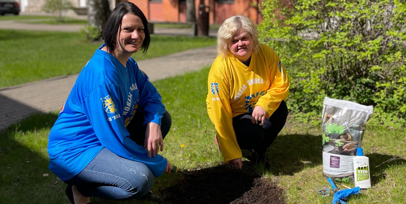 Akcija “Saulespuķes vienotai Eiropai kopā ar Ukrainu” fotomirkļos