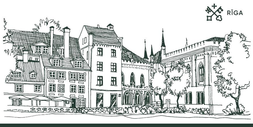 Skats no Līvu laukuma uz Rīgas kultūras un tautas mākslas centru “Mazā ģilde”