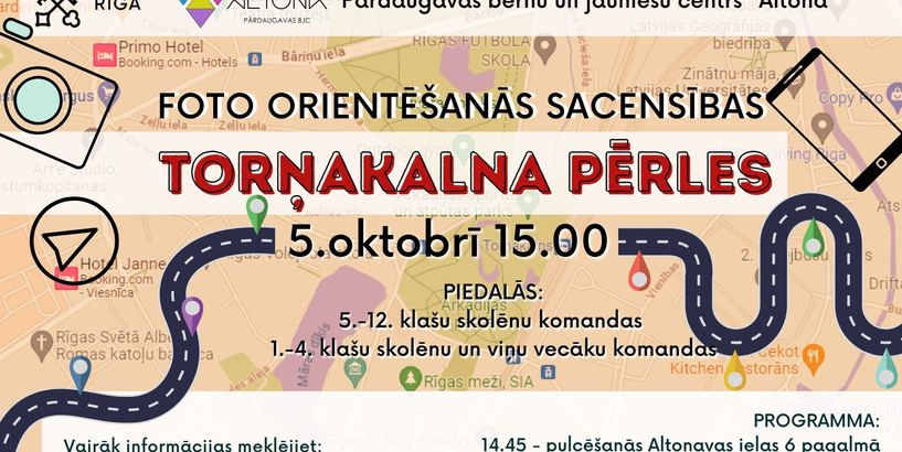 Foto orientēšanās sacensības "Torņakalna pērles"