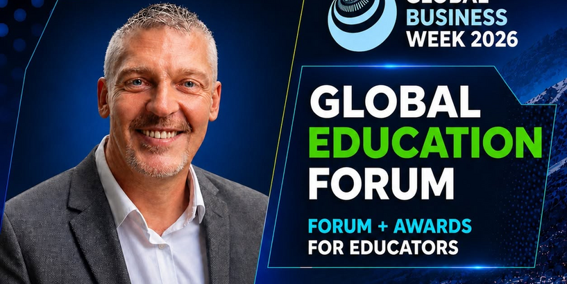 VisLatvijas vidusskolas dibinātājs Arvils Pekuless uzstājas ar runu starptautiskajā "Global Education Forum", Davosā (Šveicē).
