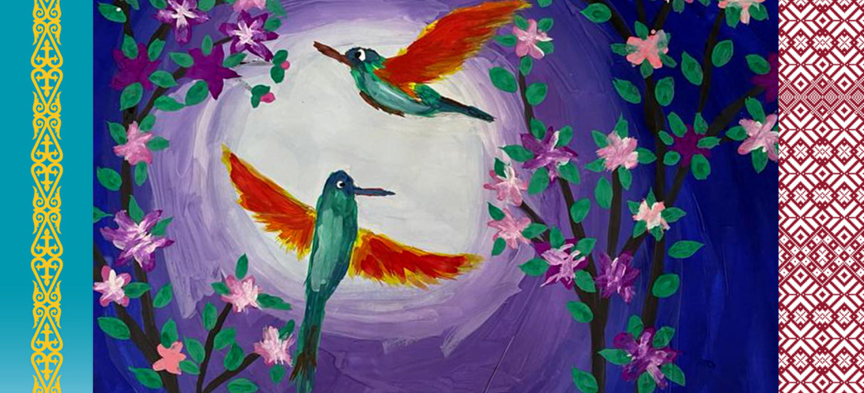 Kazahstānas un Latvijas bērnu ar īpašām vajadzībām zīmējumu izstāde tiešsaistē “Pasaule ar bērna acīm”