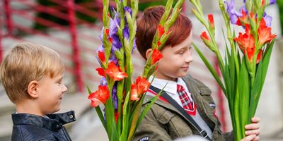 Rīgas domes priekšsēdētājs Vilnis Ķirsis 1. septembrī viesojās Rīgas Hanzas vidusskolā